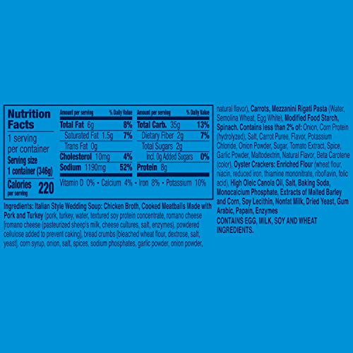 Progresso Toppers, Italian Style Wedding Soup, 12.2 ounces (Pack of 6)