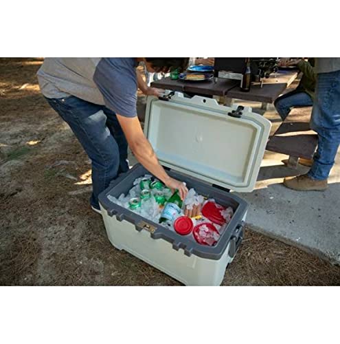 Easy Transport 50 qt. Ice Chest Cooler, Green Cooler for Camping Picnic BBQ Hiking Fishing Travelling