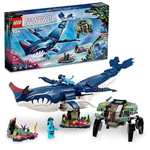 LEGO Avatar: The Way of Water Payakan The Tulkun & Crabsuit 75579, Building Toy Set, Movie Underwater Ocean with Whale-Like Sea Animal Creature Figure