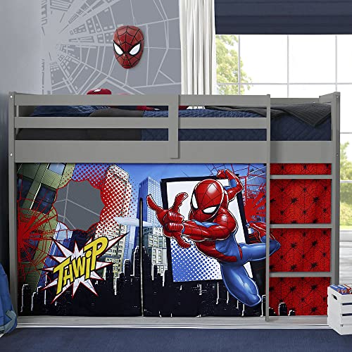 Spider-Man Loft Bed Tent - Curtain Set for Low Twin Loft Bed (Bed Sold Separately) by Delta Children