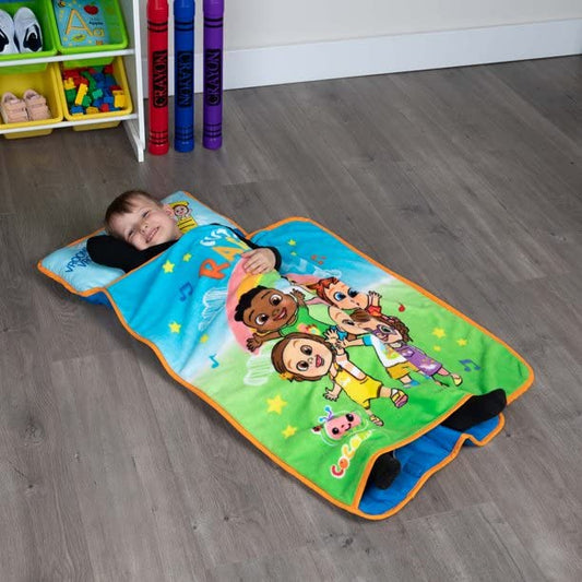 Cocomelon Toddler Nap Mat Cute as a Rainbow with JJ and Friends