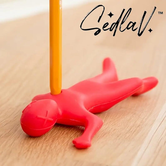 SEDLAV Red Pen Holder and Pencil Cup Cute, Funny Desk Organizer for Office Supplies and Accessories