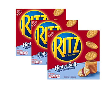 Nabisco Ritz Crackers Hint of Salt, 13.7oz(388g) Pack of 3