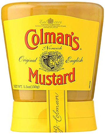 Colman's Squeezy Mustard 5.3oz (Pack of 2) | Hot & Tangy | Grilling, Dips, Dressings, Marinades |