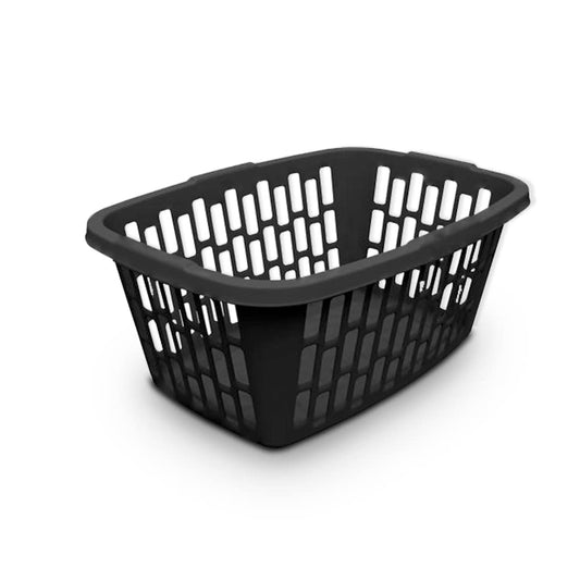 SEDLAV Rectangular Laundry Basket, 1.5 Bushel capacity, Laundry Hamper. Ideal For: Laundry Room Organization, Hampers For Laundry, Room Organization, Clothes Hamper, Laundry Basket Plastic (Black)