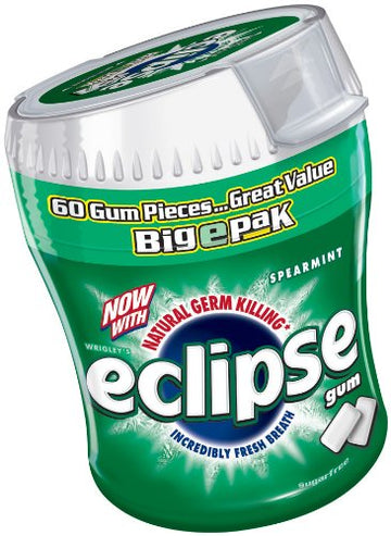Eclipse Gum Big E Pack, Spearmint, 1 ct, 60 pieces