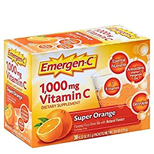 Emergen-C Health and Energy Booster - Super Orange, 30 Ct. Pack of 5
