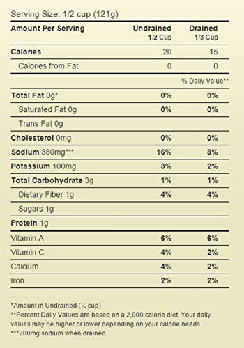 Del Monte Fresh Cut French Style Non-GMO Blue Lake Green Beans w/ Natural Sea Salt 14.5oz. Cans (6 Pack)