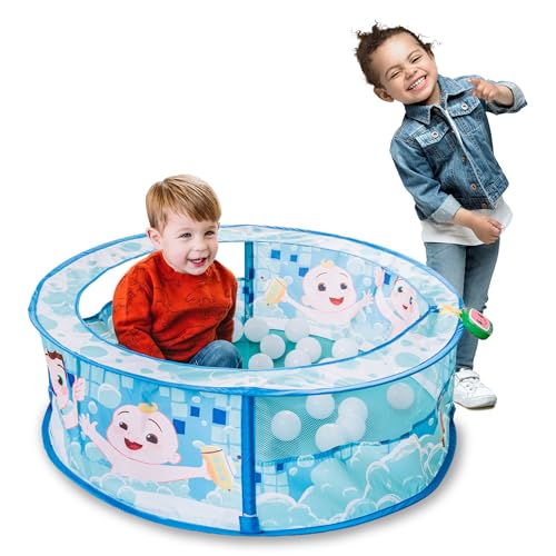 Sunny Days Entertainment Bath Time Sing Along Play Center - Ball Pit Tent with 20 Bonus Play Balls and Music - CoComelon