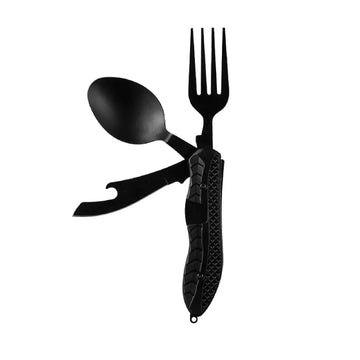 SEDLAV Portable Outdoor Folding Knife, Fork, and Spoon Set - Camping Knifes, Sporks Stainless Steel Camping Utensils with Detachable Design - Compact and Lightweight Travel Utensils for Backpacking