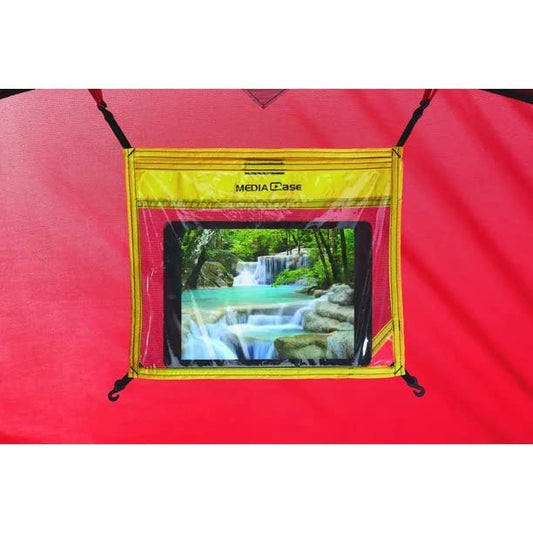 10-Person Family Camping Tent, Family Cabin Tent (Red/Black, 10 Person)