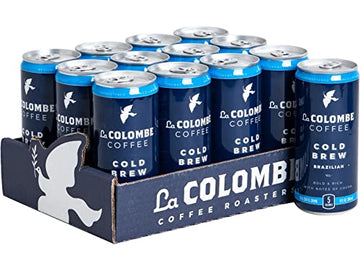 La Colombe Coffee LCT00004 Brazilian Notes of Cocoa Iced Cold Brew Coffee, Dark Roast, 9 oz.