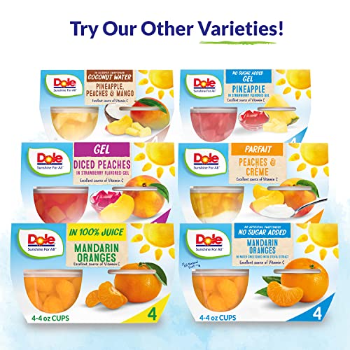 Dole Fruit Bowls Low Fat Apples and Creme Parfait, Gluten Free Healthy Snack, 4 Oz, 24 Total Cups
