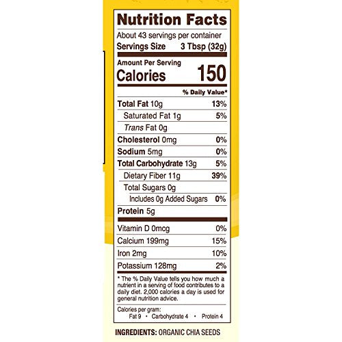 Nature's Earthly Choice Organic Chia (3 lb.)