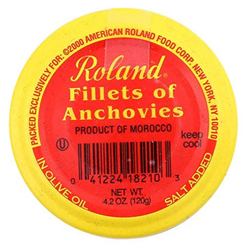 Roland Anchovy Flat Jar, 4.2 oz