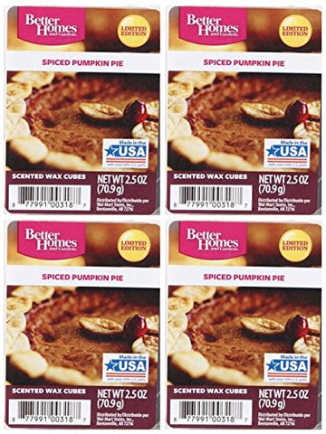 Better Homes and Gardens Spiced Pumpkin Pie Scented Wax Cubes - 4-Pack