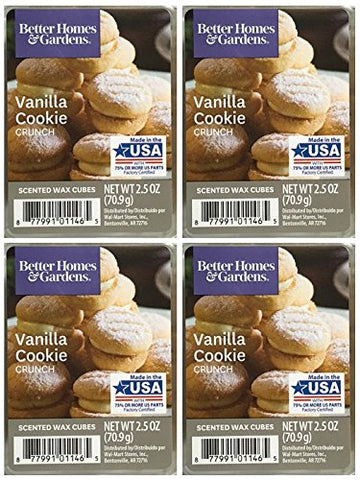 Better Homes and Gardens Vanilla Cookie Crunch Wax Cubes - 4-Pack