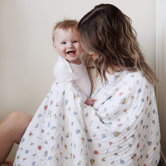 aden + anais Dream Blanket-Muslin Baby Blankets for Girls & Boys-Ideal Lightweight Newborn Nursery & Crib Blanket-Unisex Toddler & Infant Bedding-Shower & Registry Gift, Hogwarts Essentials