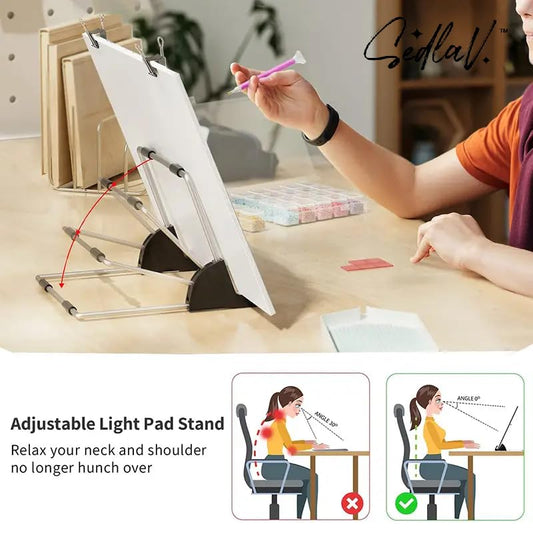 SEDLAV Enhance Your Creativity with The A4 LED Light Pad for DIY Diamond Painting - USB Powered Drawing Copy Board