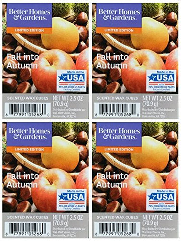 Better Homes and Gardens Fall Into Autumn Scented Wax Cubes - 4-Pack