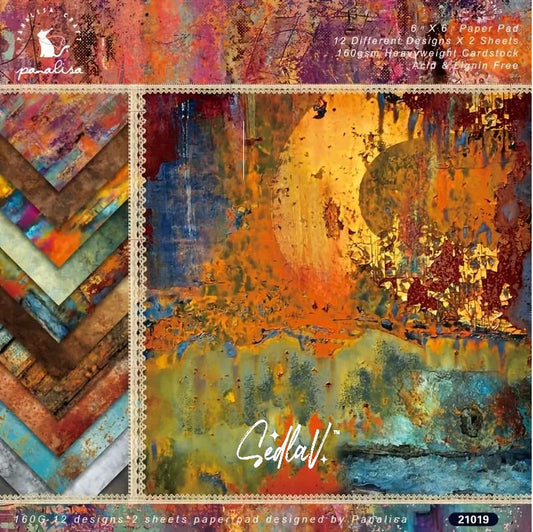 SEDLAV Vintage Mottled Colors Painting Patterns Decorative - Transform Your Space with Retro Summit Artistry and Nostalgic Landscape Impressions for Timeless Wall Decor