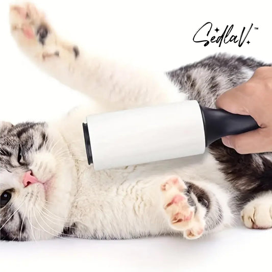 SEDLAV Effort-Free Pet Hair Remover - Large-Coverage Lint Roller with Cover - Extra-Sticky Reusable Lint Roller Refills, Easy Peel Sheets - Ideal for Autumn Clean-ups