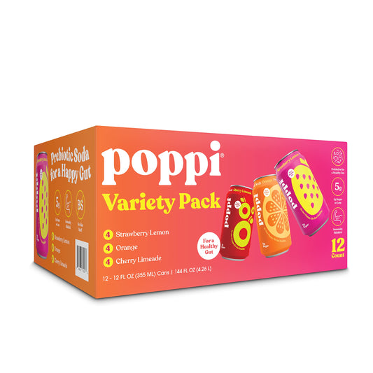 Poppi Variety Pack, 12 oz, 12-count