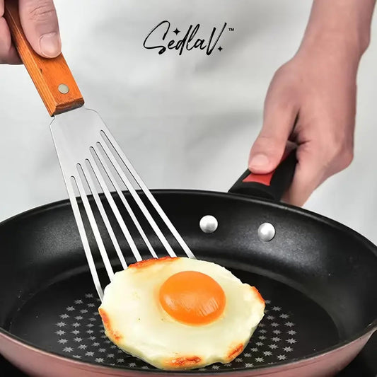 SEDLAV Stainless Steel Frying Shovel - Non-Slip Kitchen Spatula for Effortless Cooking and Easy Food Handling, Essential Cookware Tool"