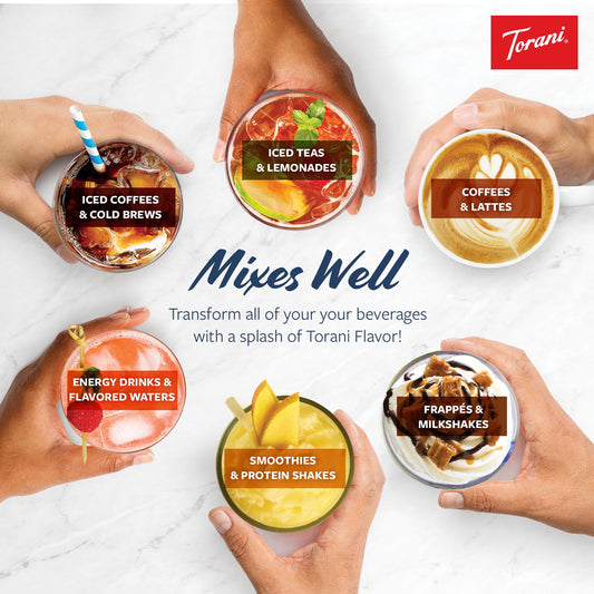 Torani Sugar Free Syrup, Strawberry, 25.4 Fl Oz, (Pack of 4)