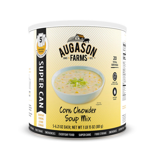 Augason Farms Corn Chowder Soup Mix 1 lb 15 oz No. 10 Super Can