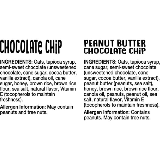 KIND KIDS Chewy Granola Bars, Chocolate Chip and Peanut Butter Chocolate Chip, Variety Pack, 100% Whole Grains, Gluten Free Bars, 0.81 oz (20 Count)