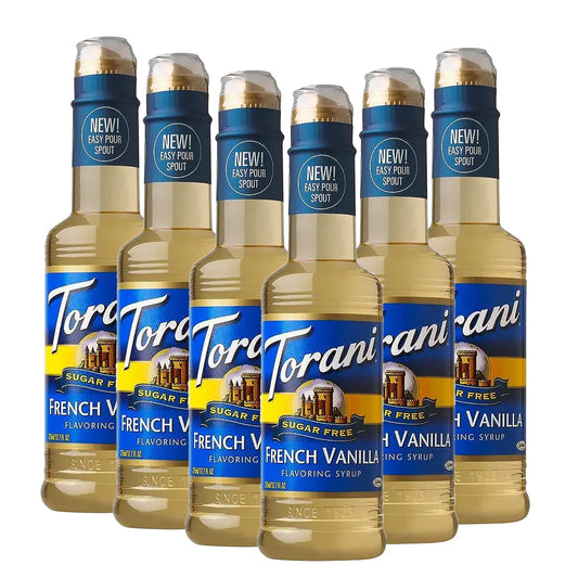 Torani Sugar Free French Vanilla Syrup, 12.7 fl oz, (Pack of 6)