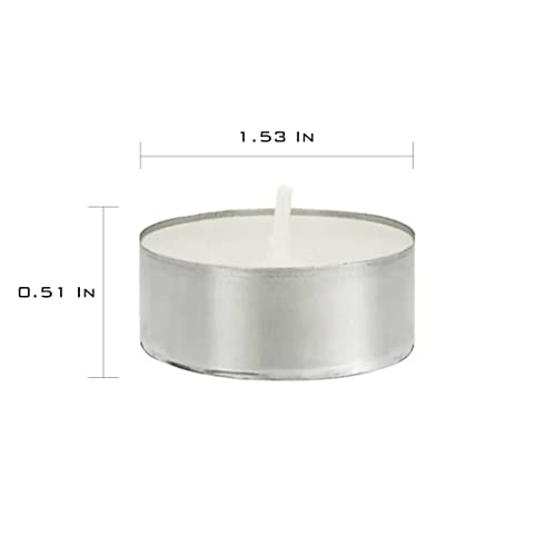 SEDLAV White Unscented Tealight Candles (100 Count)