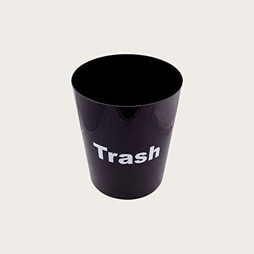 SEDLAV Plastic Office Trash Can, 5 gal (Black Trash)