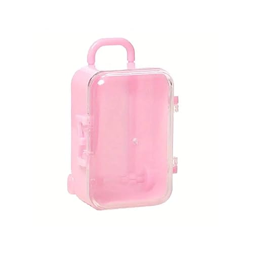 SEDLAV Multi-color Funky Transparent Mini Suitcase Favor Box - Quality Plastic Mini Luggage Jewelry Storage, Ideal for Airplane Party Favors & Decorations