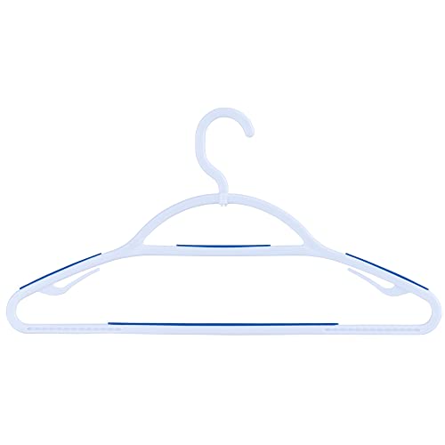SEDLAV Plastic Hangers with Non-Slip Pads, Dry Wet Clothes with Stay-in Hangers, Space Saving Super Lightweight Organizer for Securely Hanging Tank Tops, Skirts, Dresses, Polos. (100)