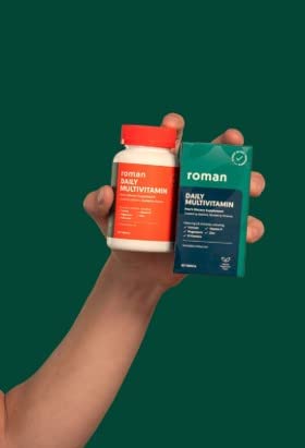 Roman Daily Multivitamin for Men | Supports Physical Activity, Brain + Heart Health, and Immune System with 23 Key Nutrients Including Calcium, Magnesium, and Zinc | 60-Day Supply (120 Tablets)