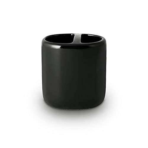 SEDLAV Toothbrush Holder, Ceramic Toothbrush Holder, Toothbrush Holders for bathrooms, Toothbrush Holders (Black)