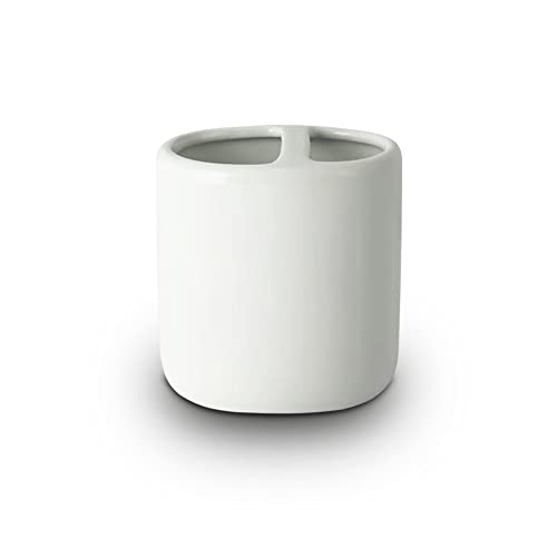 SEDLAV Toothbrush Holder, Ceramic Toothbrush Holder, Toothbrush Holders for bathrooms, Toothbrush Holders (White)