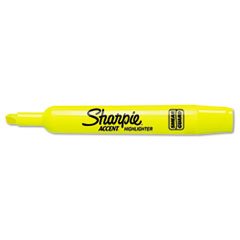 Sharpie® SAN25025 ACCENT TANK STYLE HIGHLIGHTER, CHISEL TIP, FLUORESCENT YELLOW, 12/PK **Full Carton Of:12 DZ **