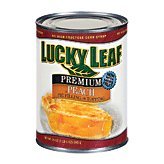 Lucky Leaf Pie Filling Peach - 12 Pack