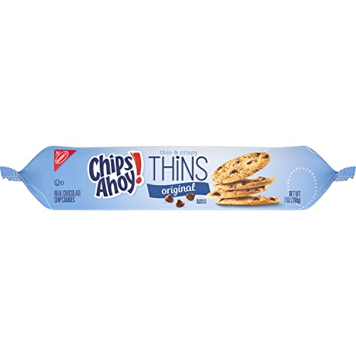 CHIPS AHOY! Thins Original Chocolate Chip Cookies, 12 - 7 oz Packs