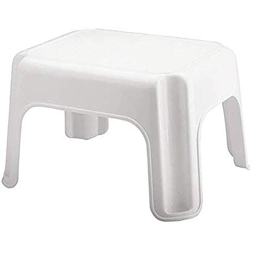 Rubbermaid Durable Plastic Roughneck Step Stool w/ 300-LB Weight Capacity, White (4-Pack)