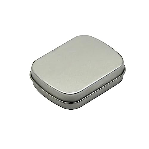 SEDLAV Flip Iron Boxes, Metal Tin Box with Lid - Portable Small Metal Box, Mini Storage Case with Snug Closures - Great Metal Tins with Lids for Protecting Contents from Light and Moisture - Durable