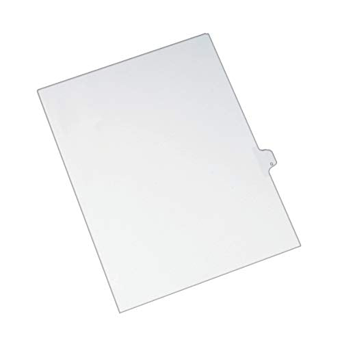 Avery Individual Legal Exhibit Dividers, Allstate Style, Q, Side Tab, 8.5 x 11 inches, Pack of 25 (82179), White