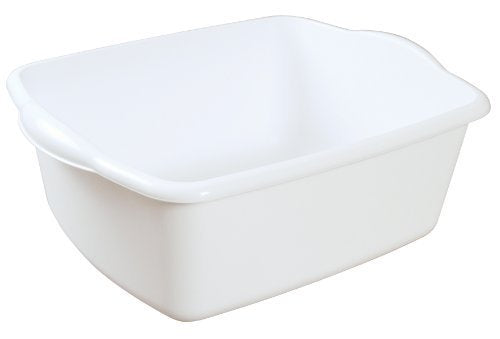 Sterilite 12-Quart Dish Pan, White, 12-Pack
