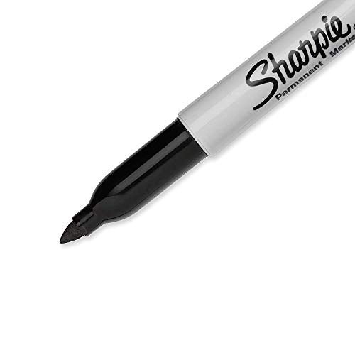 Sharpie Permanent Markers, Fine Point, Black Ink 24 Count