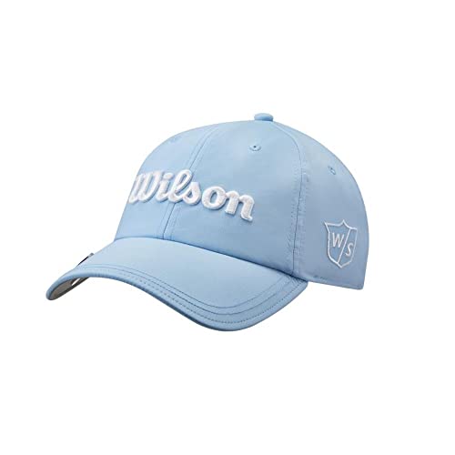 WILSON Pro Tour Women's Golf Hat - White/Light Blue