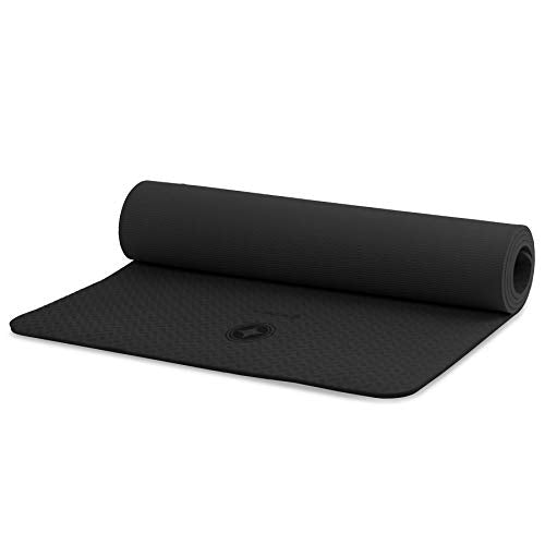 STOTT PILATES Eco-Friendly Mat (Black) 0.25 inch / 6 mm
