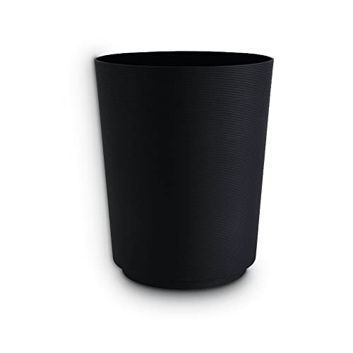 SEDLAV Basic Plastic Wastebasket, Trash can, Office Trash can, Bedroom Trash can, Small Trash can, Office Trash can (Black)